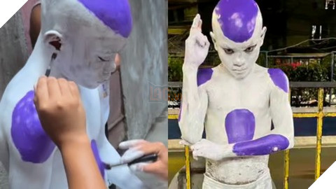 Khi mẹ nhà người ta trổ tài sáng tạo: Giúp con hóa thân thành Frieza nhưng lại dùng nhầm... sơn tường! 2