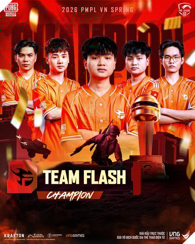 Đội Tuyển Team Flash Vô Địch 2026 PMPL VN Spring