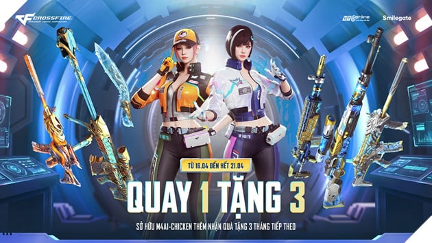 Game Thủ Sắp Lời Khủng Với Sự Kiện “Sở Hữu 1 Tặng 3” Từ QCMM M4A1 Chicken Của Crossfire