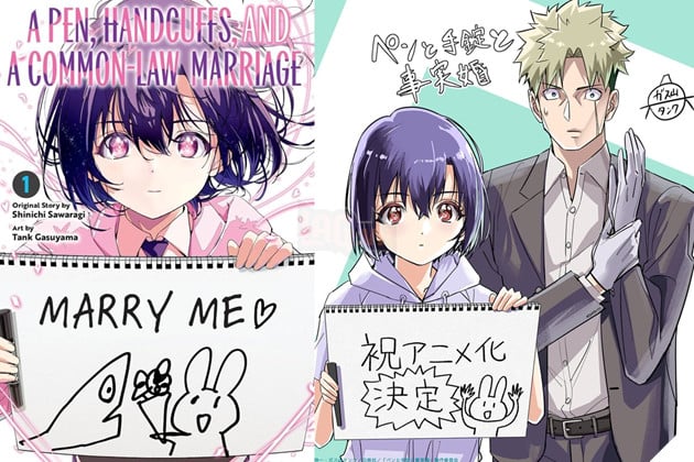 Từ bản vẽ đến màn ảnh: A Pen, Handcuffs, and a Common-Law Marriage chính thức được chuyển thể Anime