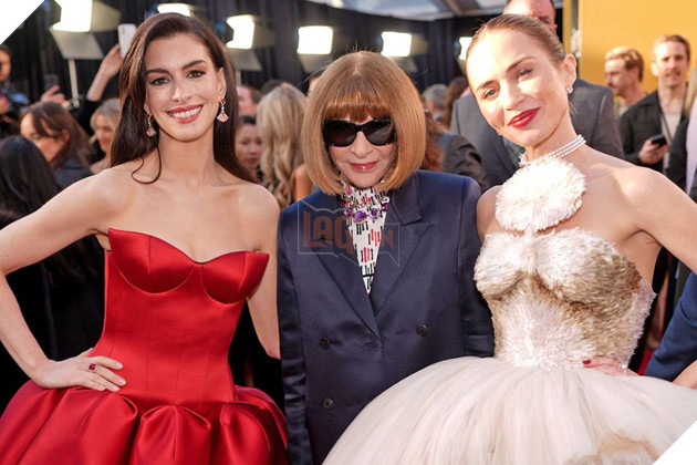 Hình ảnh dàn diễn viên phim The Devil Wears Prada tại sự kiện quảng bá.