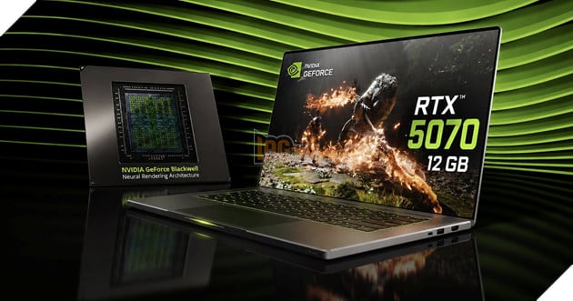 Nvidia lặng lẽ ra mắt GPU RTX 5070 12GB dành cho laptop
