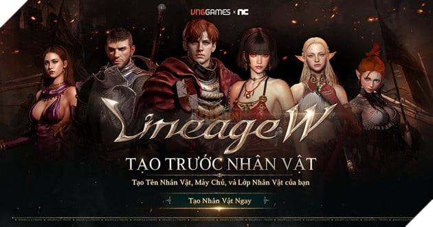 Hãy Nhanh Chân Giành Một Chỗ Trong Server Lineage W Qua Chức Năng Tạo Trước Nhân Vật