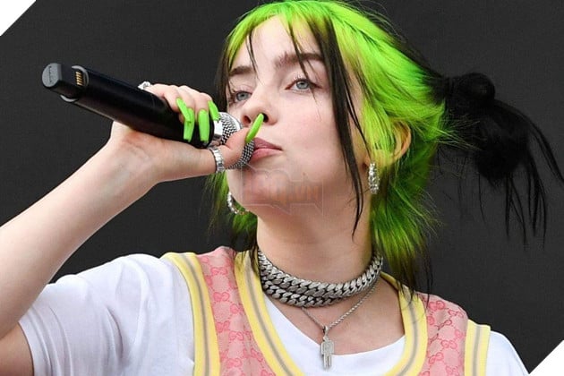 Hình ảnh về nữ ca sĩ Billie Eilish.