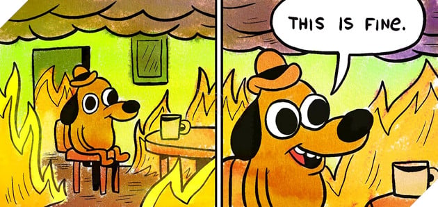 This Is Fine Maximum Cope: chú chó meme huyền thoại bước vào game metroidvania
