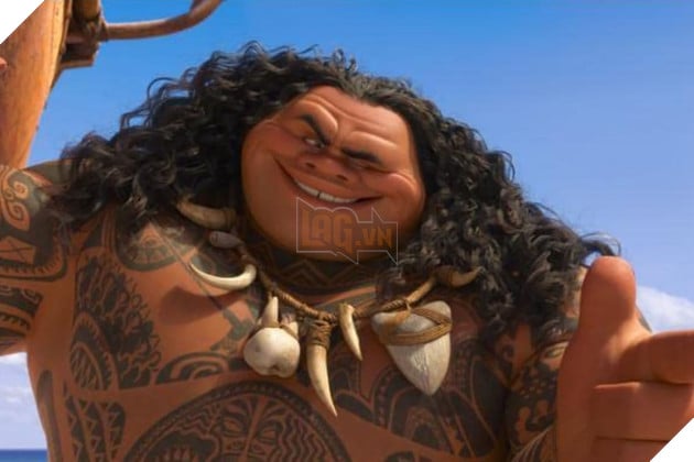 Hình ảnh về nhân vật Maui trong bộ phim hoạt hình Moana.