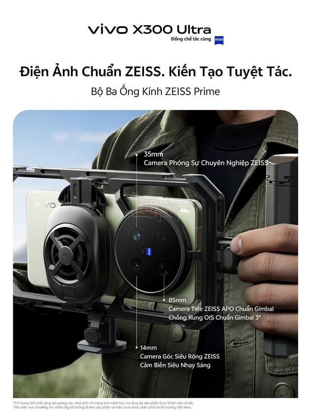 vivo Chính Thức Ra Mắt X300 Ultra: Công Cụ Sáng Tạo Chuyên Nghiệp Tích Hợp Bộ Sưu Tập Ống Kính Bậc Thầy ZEISS 3