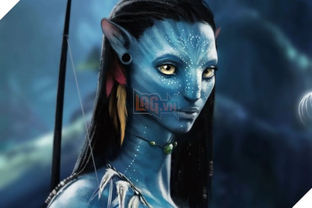 Hình ảnh về nhân vật Neytiri trong phim "Avatar".