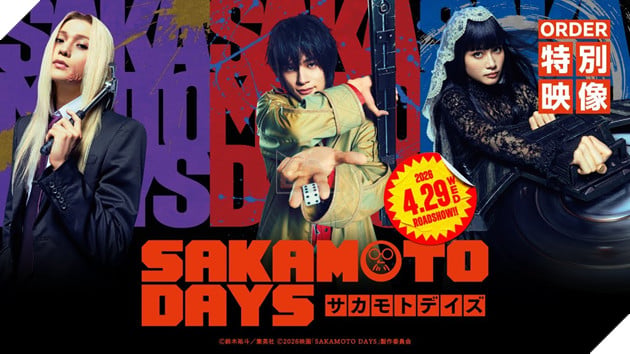  Sát thủ về hưu Sakamoto Days càn quét phòng vé Nhật: Meguro Ren lập kỷ lục, điểm số bám đuổi sát nút bản Anime 3