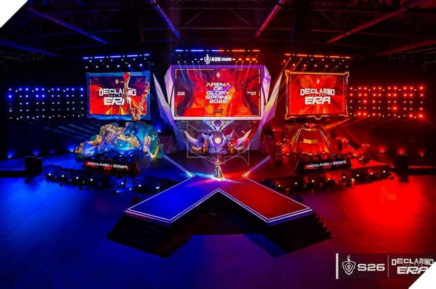 Chung kết ĐTDV Mùa Xuân 2026 xác lập kỷ lục sân khấu 3D Mapping lớn nhất Việt Nam cho Esports 4