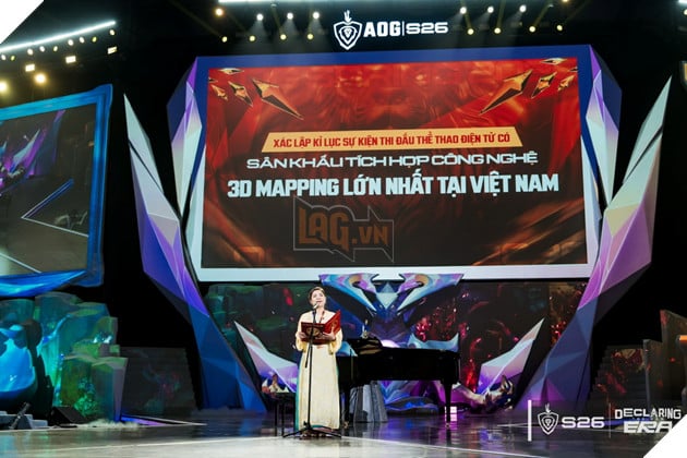 Chung kết ĐTDV Mùa Xuân 2026 xác lập kỷ lục sân khấu 3D Mapping lớn nhất Việt Nam cho Esports 2