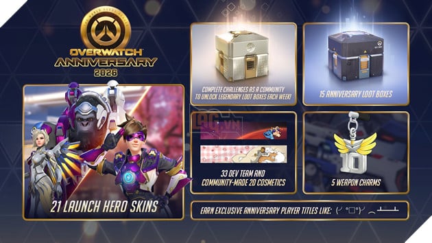 Overwatch Công Bố Sự Kiện Kỷ Niệm 10 Năm Ra Mắt Cùng Nhiều Phần Thưởng Nổi Bật 2