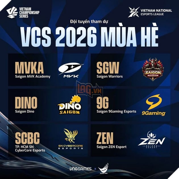 VCS 2026 MÙA HÈ KHỞI TRANH TỪ NGÀY 13/05 - LỊCH THI ĐẤU CHI TIẾT 3