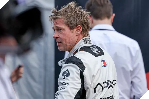 Hình ảnh về sao nam Brad Pitts trong phim F1.