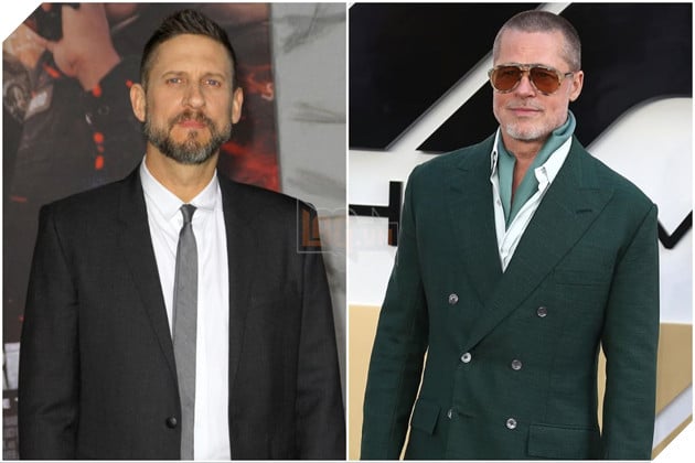 Hình ảnh về sao nam Brad Pitt và David Ayer.