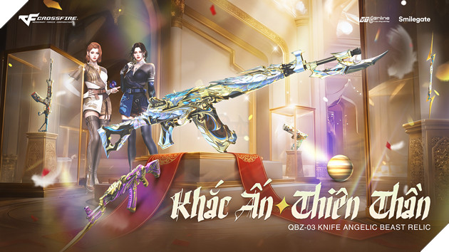Crossfire Giới Thiệu Vũ Khí Khắc Ấn Mới Với Kho Báu Hoàng Gia Sapphire QBZ-03 Angelic Beast Relic