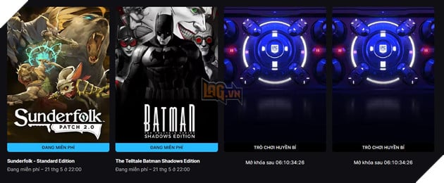 Epic Games Mang Đến Một Trải Nghiệm Batman Độc Đáo Hoàn Toàn Miễn Phí