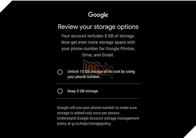 Google thử nghiệm giới hạn Gmail miễn phí xuống còn 5GB nếu không xác minh số điện thoại