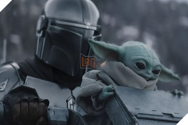 Hình ảnh về The Mandalorian và Grogu.