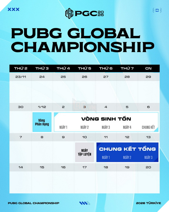 PUBG Global Championship 2026 chính thức đến Istanbul, quy tụ 32 đội mạnh nhất thế giới tranh chức vô địch toàn cầu 2