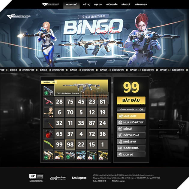 Crossfire Bùng Nổ Sự Kiện Bingo Mới Với QBZ-191-S Ghost Protocol 2