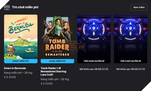 Epic Games Công Bố Tặng 4 Trò Chơi Phiêu Lưu Hấp Dẫn