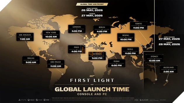 007 First Light Công Bố Giờ Mở Early Access Và Global Launch 2
