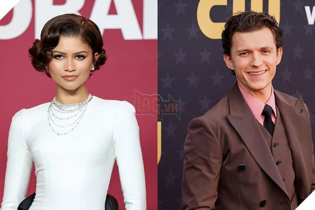 Hình ảnh về cặp đôi diễn viên Zendaya và Tom Holland.