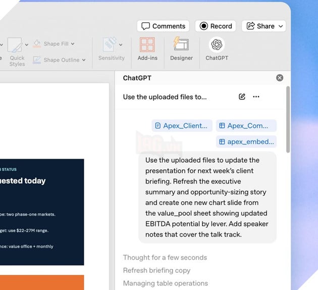 OpenAI chính thức đưa ChatGPT vào Microsoft PowerPoint, tạo slide bằng AI ngay trong vài giây 2