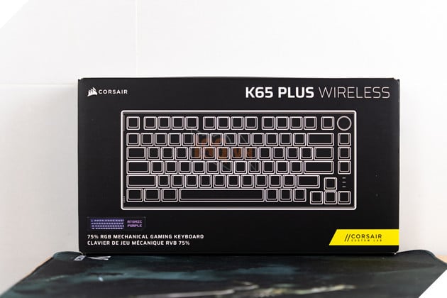 Corsair K65 Plus Wireless Atomic Purple: Thiết kế translucent cực cuốn, trải nghiệm gõ ấn tượng