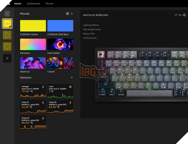 Corsair K65 Plus Wireless Atomic Purple: Thiết kế translucent cực cuốn, trải nghiệm gõ ấn tượng 12