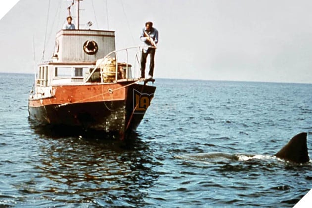 Hình ảnh về bộ phim Jaw (1975) của nhà làm phim Steven Spielberg.
