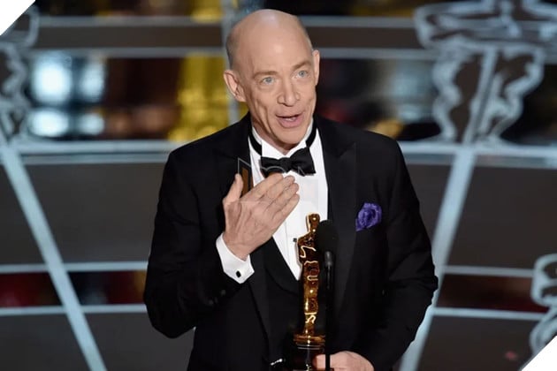 Hình ảnh sao nam J.K.Simmons tại lễ trao giải Oscar.