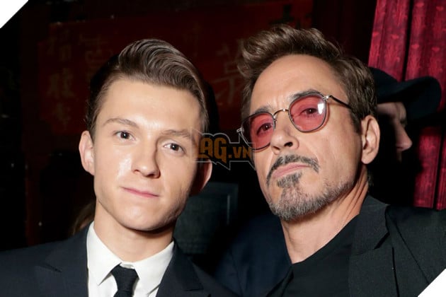 Hình ảnh cặp sao nổi tiếng của MCU - Robert Downey Jr. và Tom Holland.