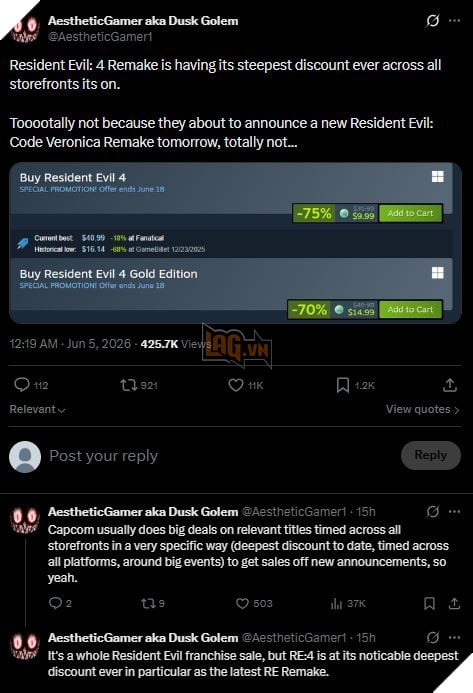 Dường Như Capcom Vừa Vô Tình Xác Nhận Resident Evil Code: Veronica Remake 2