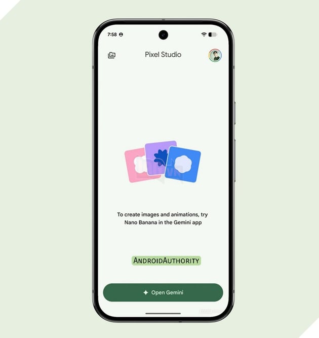 Google chính thức khai tử Pixel Studio, chuyển người dùng sang Gemini 2