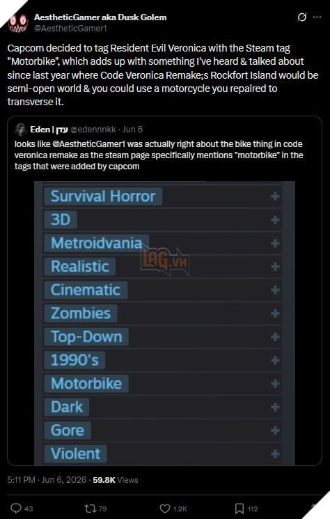 Resident Evil Code: Veronica Remake Gây Chấn Động Tại Summer Game Fest 2026 4