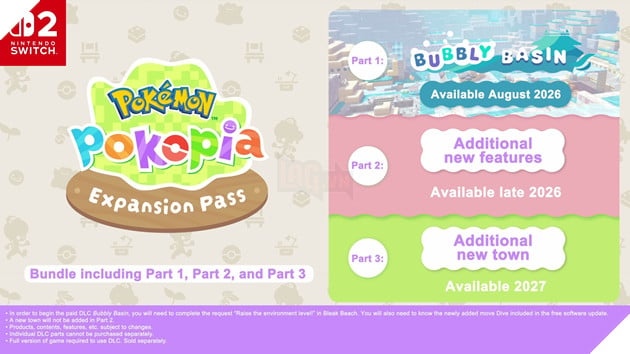Pokémon Pokopia công bố bản cập nhật miễn phí và Expansion Pass gồm 3 phần DLC 2