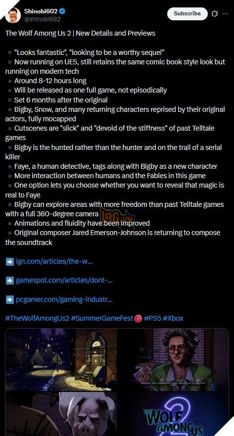 The Wolf Among Us 2 Gây Ấn Tượng Với Hình Ảnh Và Cốt Truyện Chính Thức 5