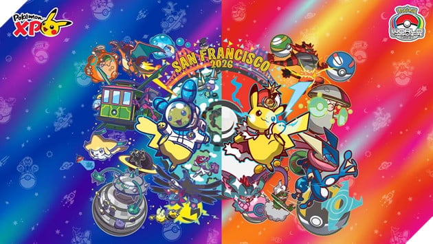 Pokémon World Championships 2026 công bố loạt thẻ promo độc quyền mới, nổi bật với Pikachu và Rayquaza 4