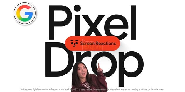 Google hé lộ Pixel Drop mới với Screen Reactions và Gemini Omni 2