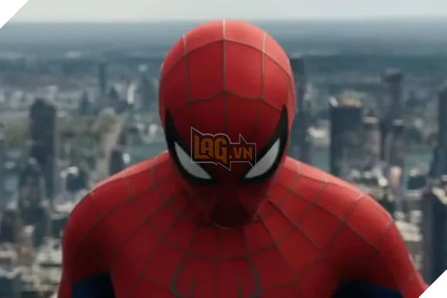 Hình ảnh về sao nam Tom Holland trong trang phục Spider-Man.