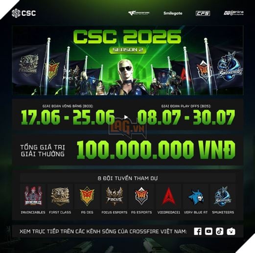 CSC 2026 Mùa 2 chính thức khởi tranh: Cuộc đua mới bắt đầu trên đấu trường chuyên nghiệp 2