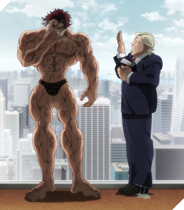  Dở khóc dở cười làng Anime: Nhân vật giống Donald Trump hoảng sợ đến mức dấm đài trước sức mạnh của Yujiro Hanma 3