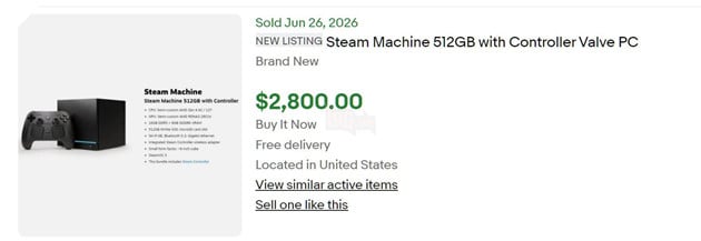 Steam Machine Trở Thành Nạn Nhân Mới Nhất Của Tình Trạng Đầu Cơ 3