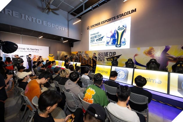 Chung kết realme Cup 2026 bùng nổ tại TP.HCM, hàng trăm sinh viên cháy hết mình cùng Liên Quân Mobile 6