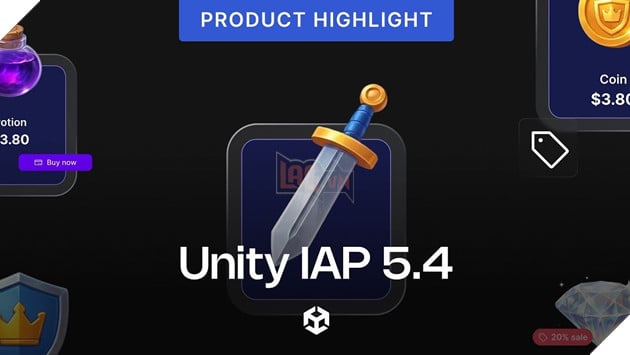 Unity ra mắt SDK mua hàng trong ứng dụng “Unity IAP 5.4” - Tính năng bán hàng trực tiếp tới người dùng D2C giúp tăng cơ hội doanh thu cho các nhà phát triển game