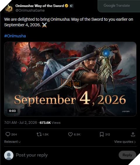 Onimusha: Way of the Sword Bất Ngờ Được Capcom Dời Lên Sớm Hơn Gần Một Tháng