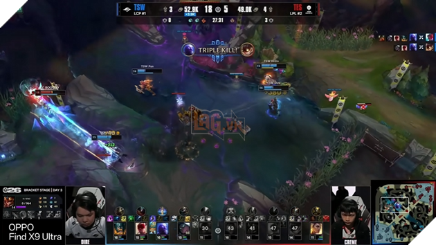 MSI 2026: Team Secret Whales Làm Nên Lịch Sử Trước TOP Esports 3