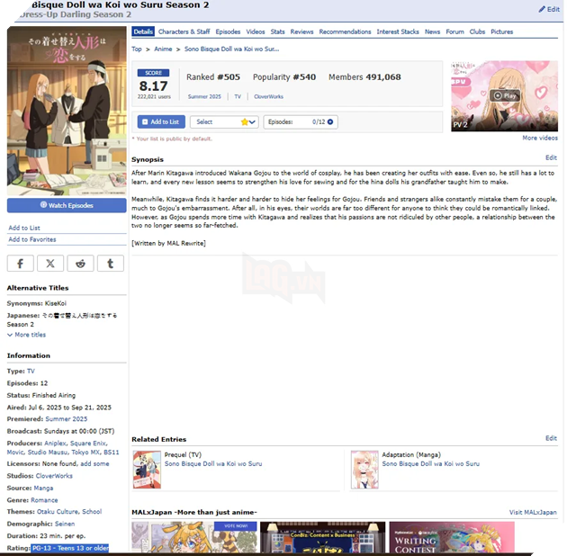 Cú sốc kiểm duyệt: Siêu phẩm Rom-Com My Dress-Up Darling bất ngờ bị dán nhãn 18+ đầy khắc nghiệt tại New Zealand 3